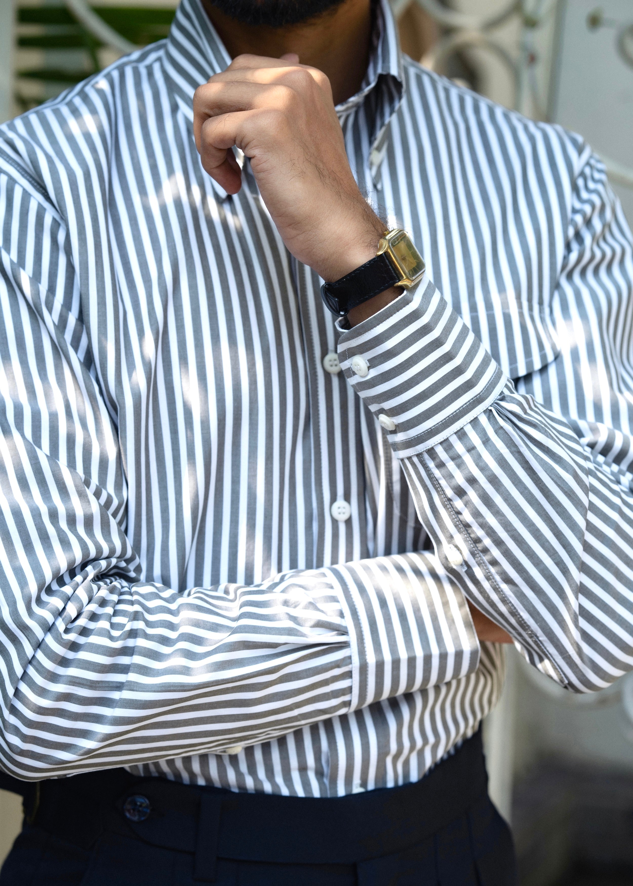 Carrara Slate Stripe Shirt