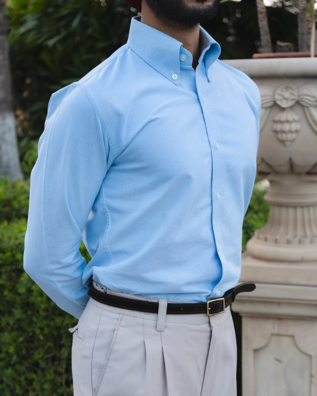Brera Sky Blue Oxford Button Down Shirt