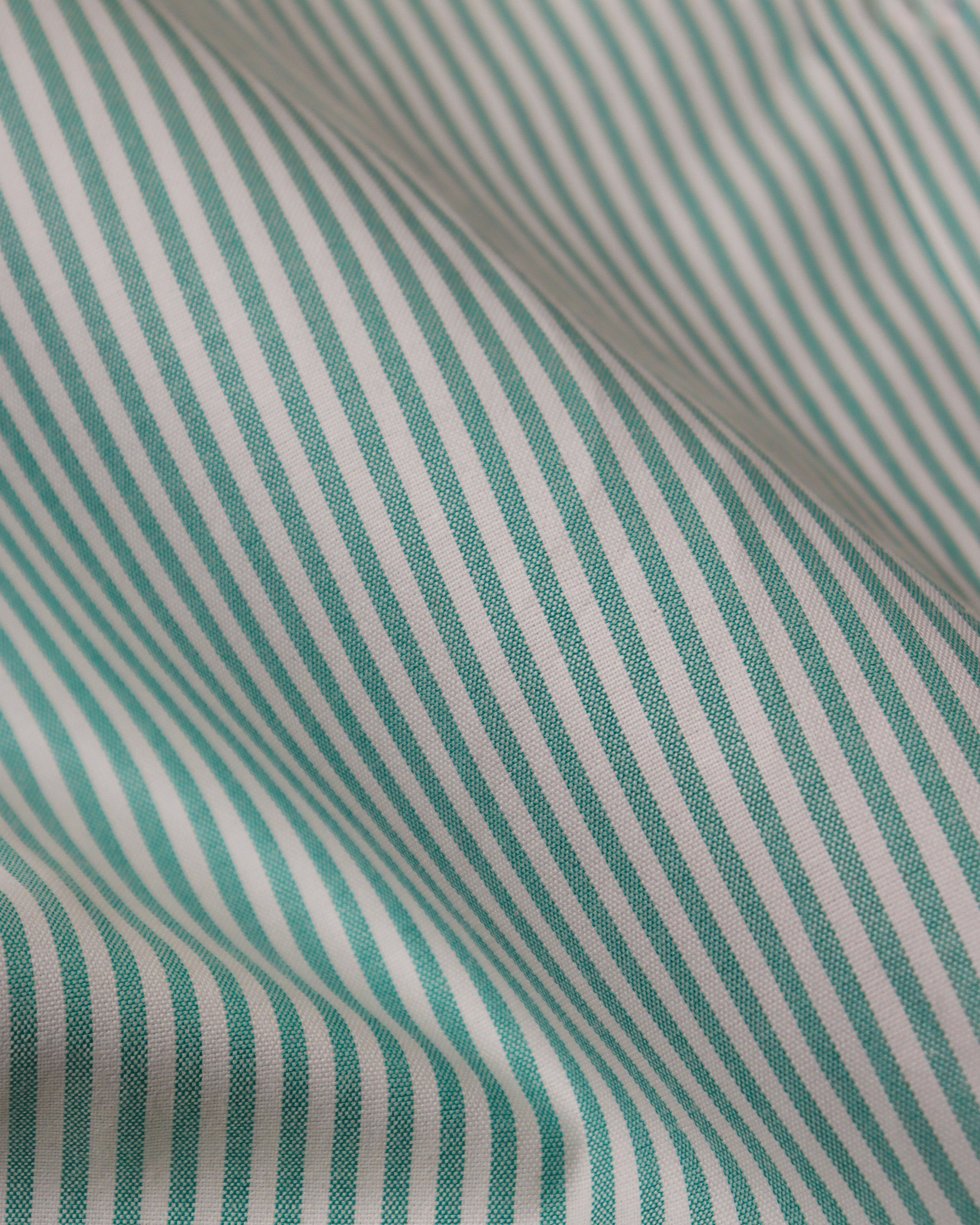 Turquoise Green Striped Shirt