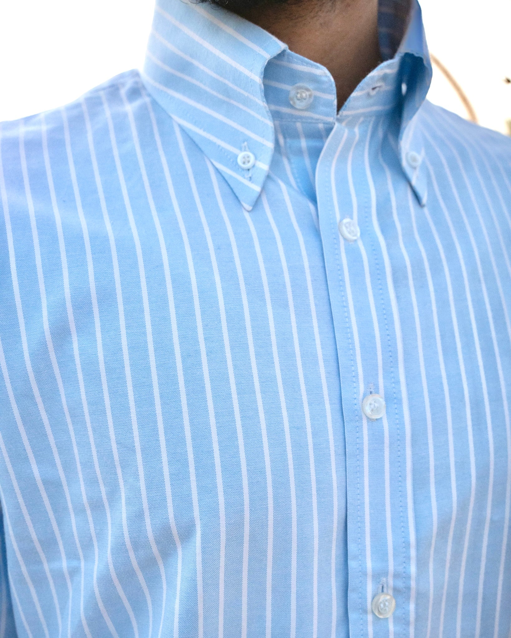 Serene Blue Stripe Oxford Shirt