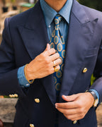 Vestombrey Signature Navy Double-Breasted Blazer