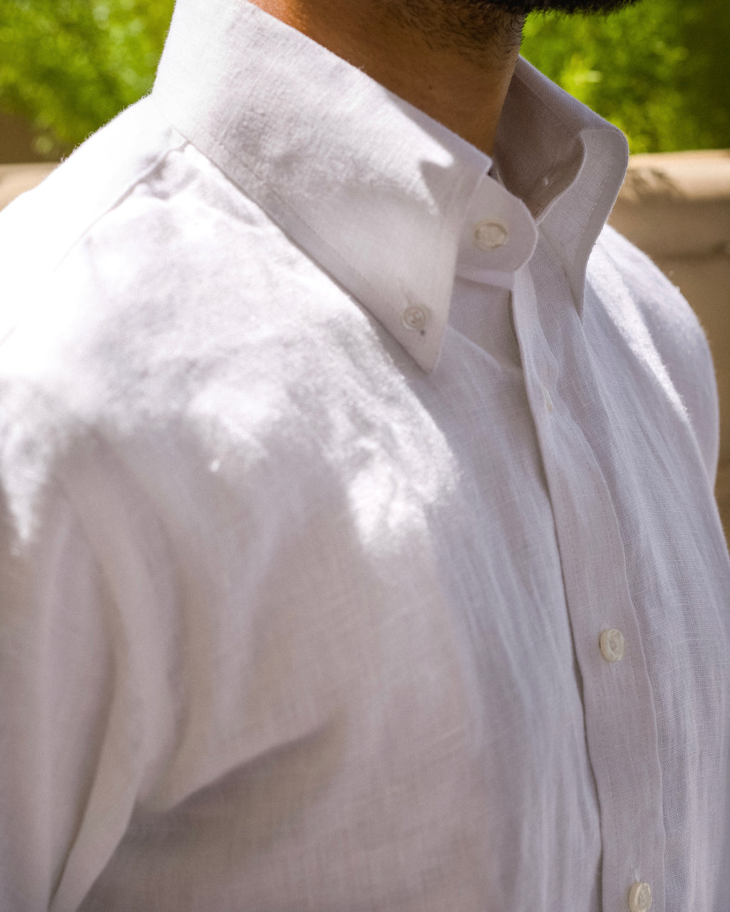 Portofino White Linen Shirt