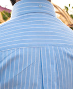 Serene Blue Stripe Oxford Shirt