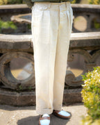 Villaire Double-Pleated Linen Trousers