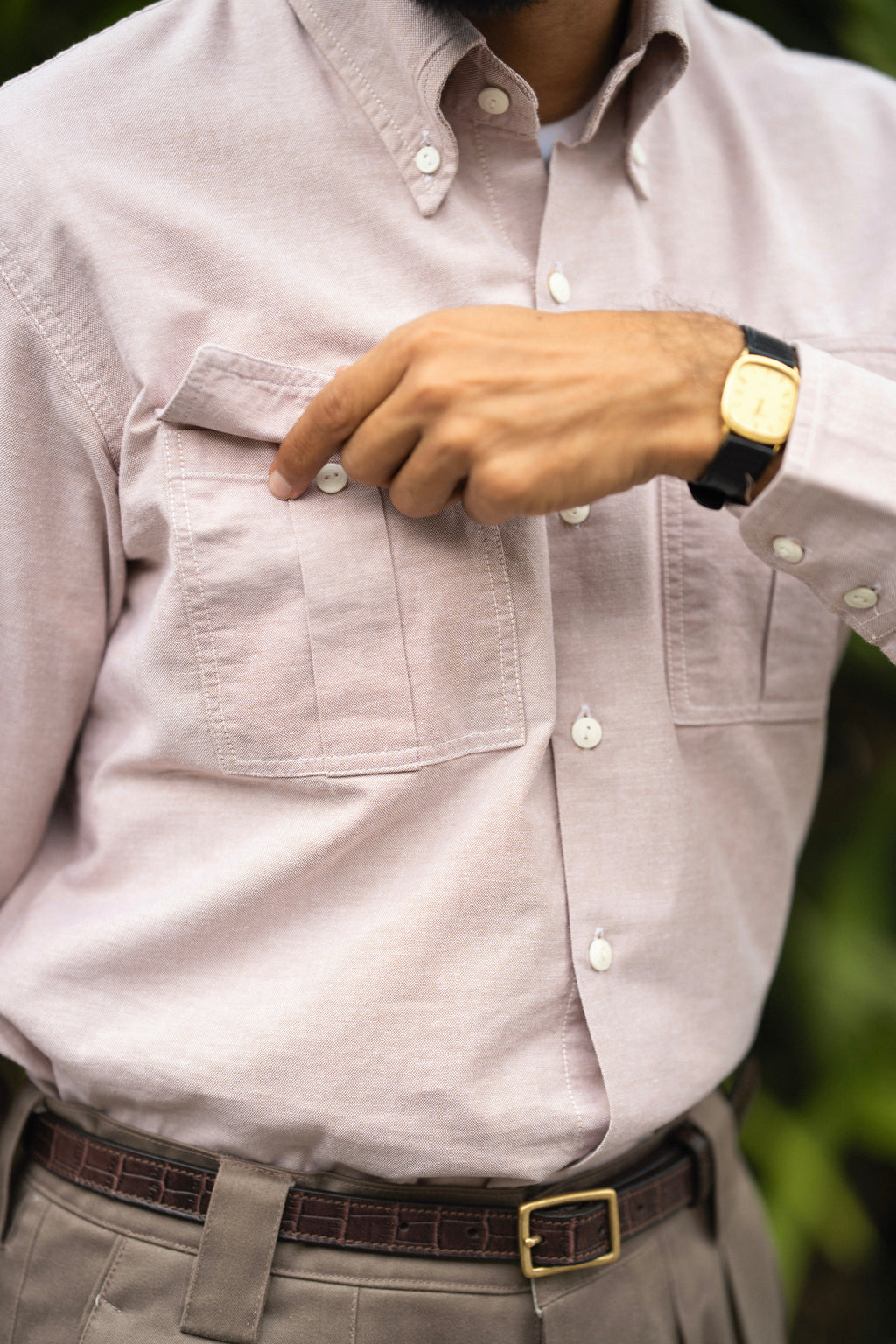Sandrift Double Pocket Oxford Shirt