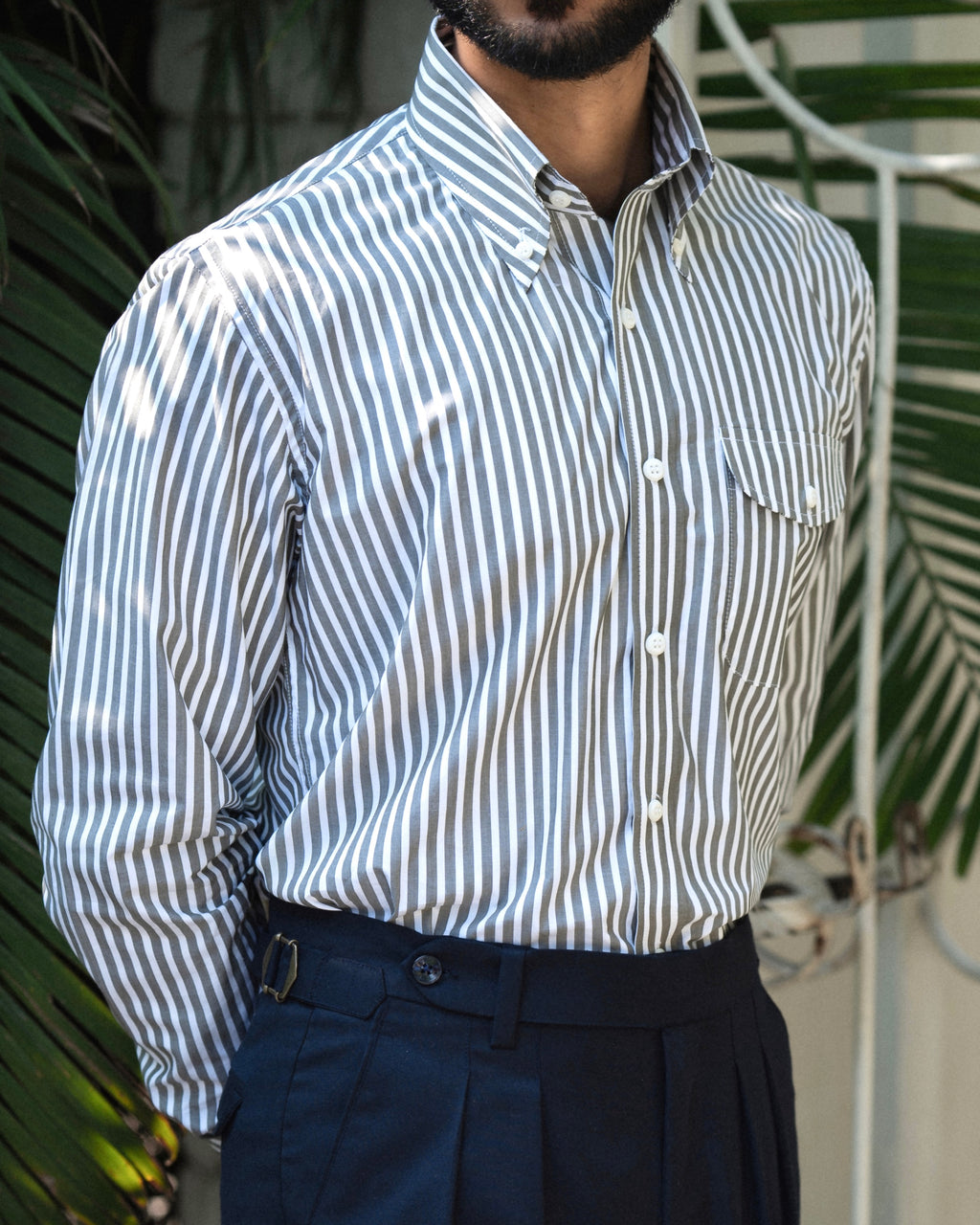 Carrara Slate Stripe Shirt