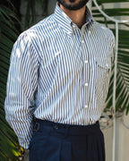 CARRARA SLATE STRIPE SHIRT