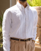 Portofino White Linen Shirt