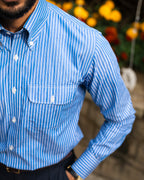 RIVATO STRIPED DOUBLE POCKET SHIRT