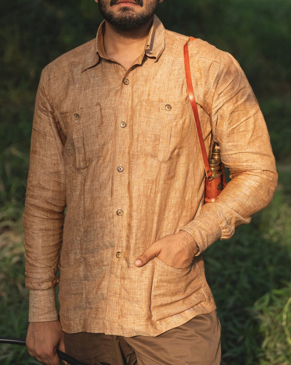 Siena Linen Guayabera Shirt