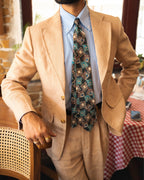 Sandstone Classic Flap Pocket Linen Suit