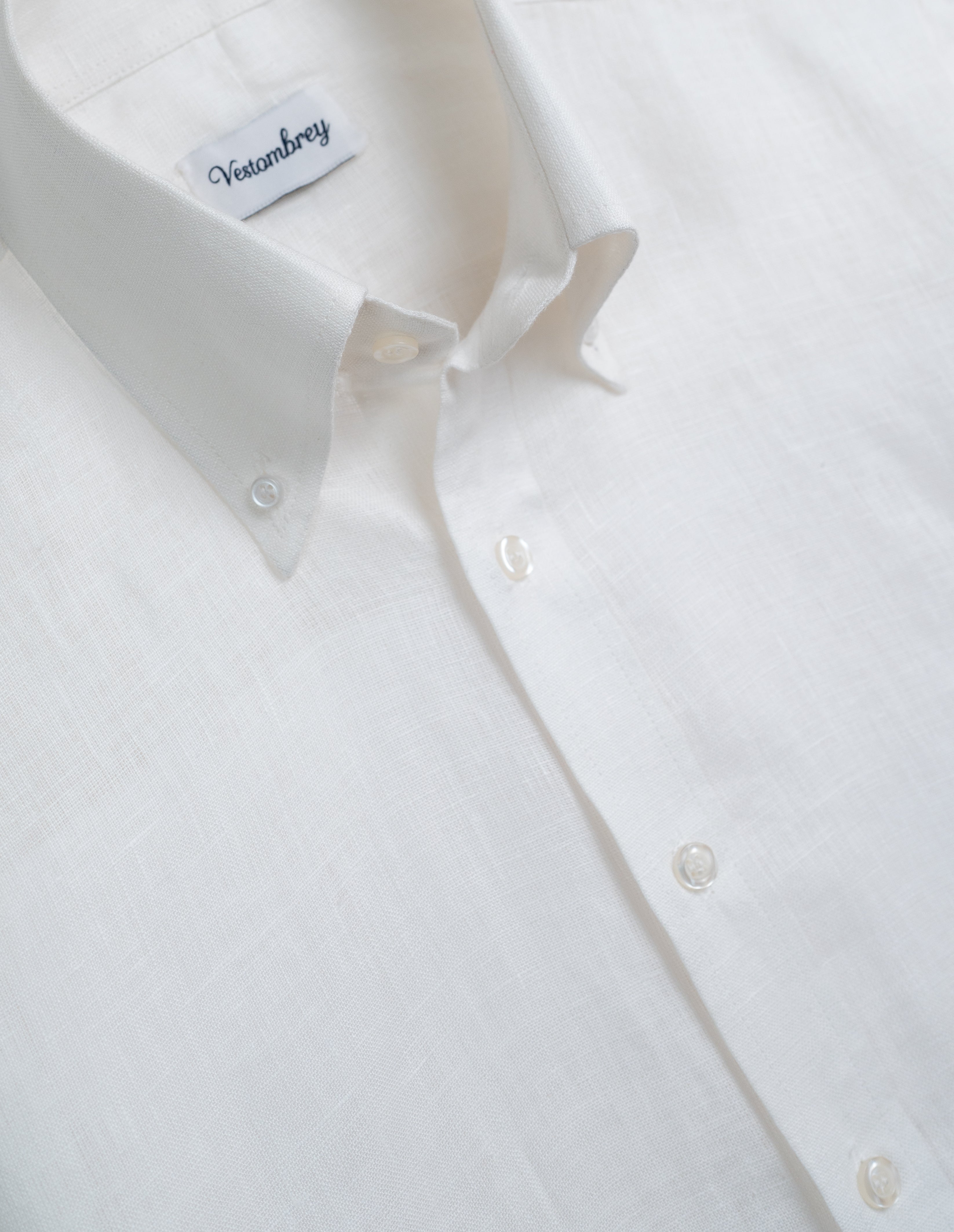 Portofino White Linen Shirt