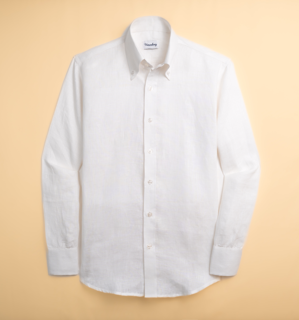 Portofino White Linen Shirt