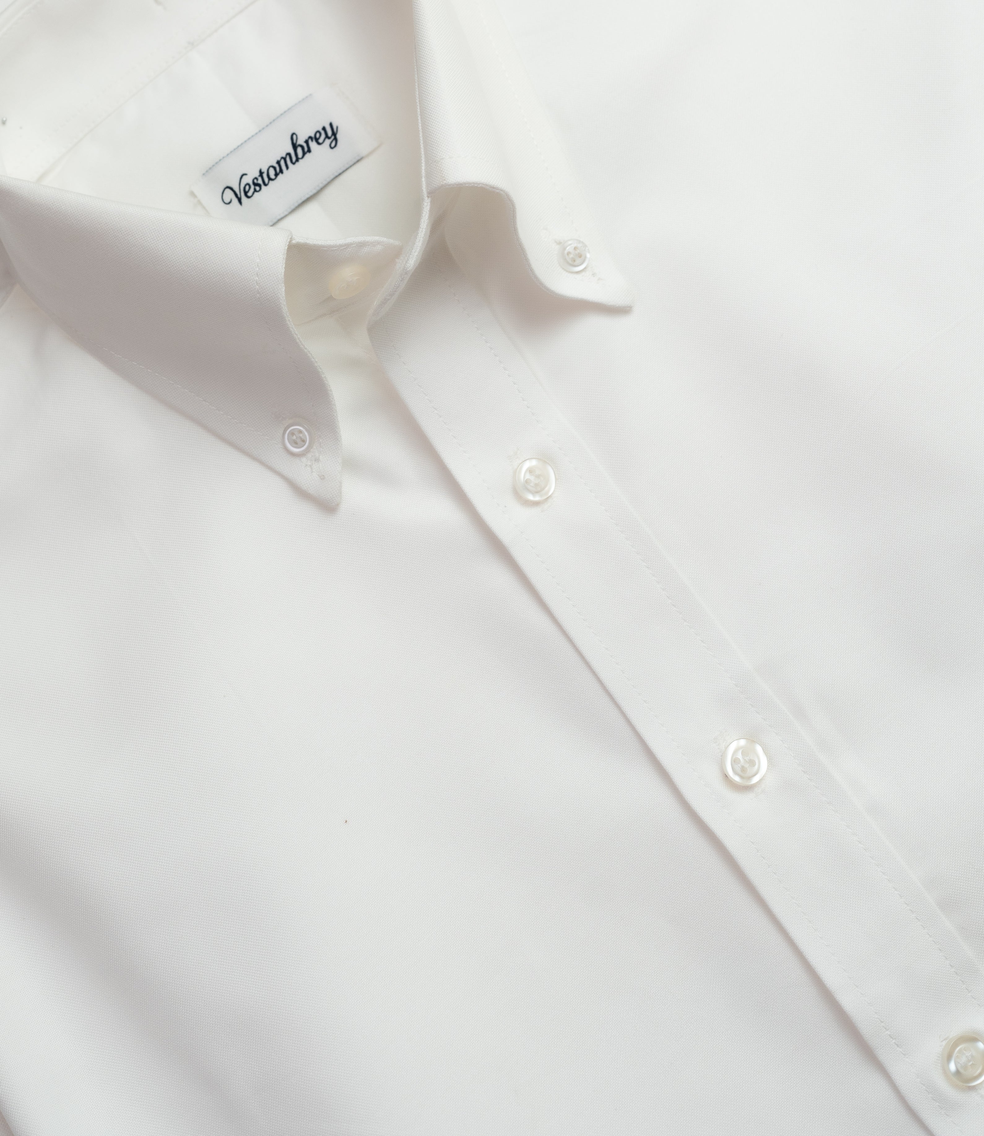 Snowfall White Oxford Button Down Shirt