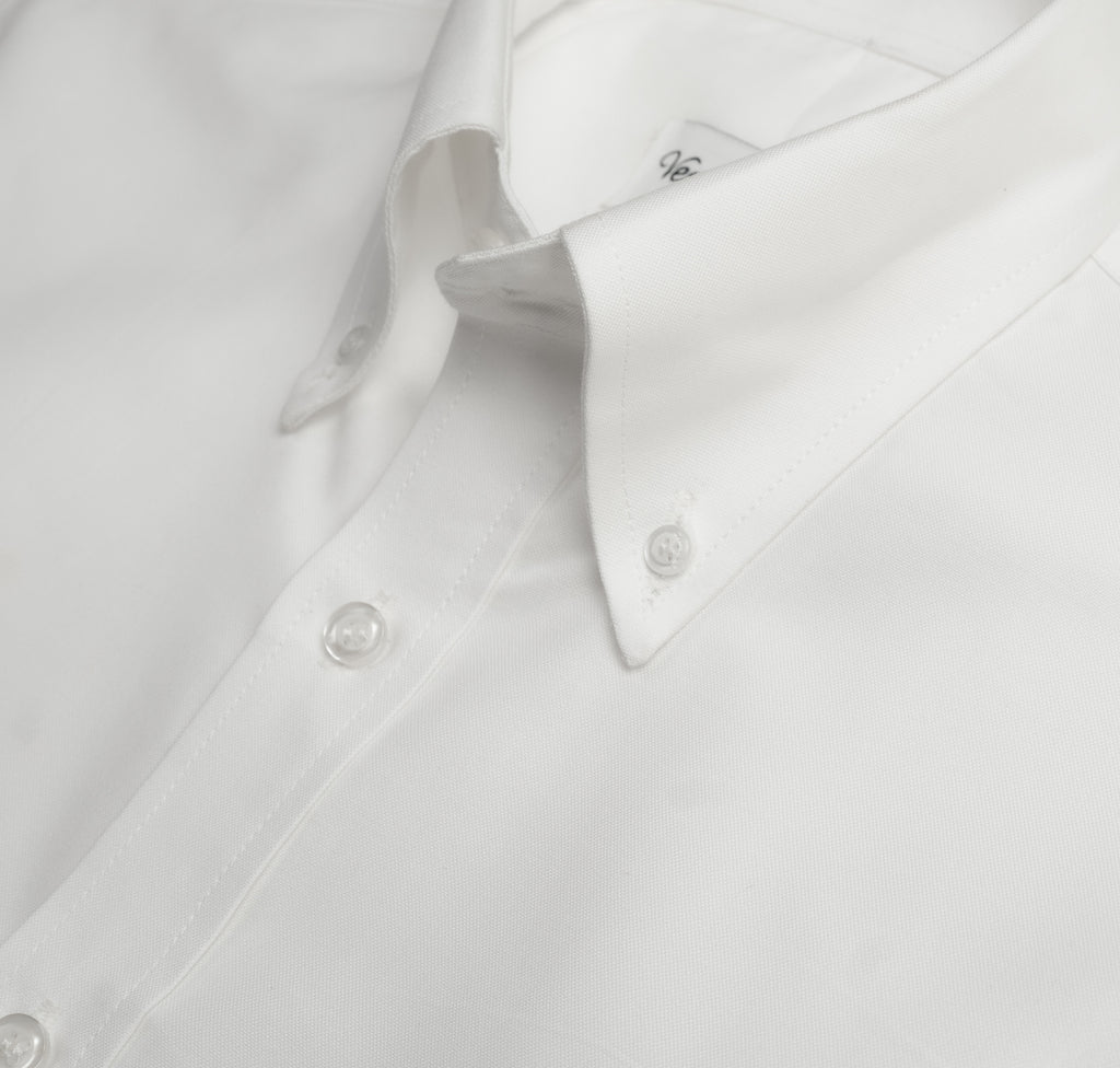 Snowfall White Oxford Button Down Shirt