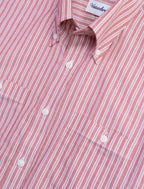 CRIMSON STRIPED DOUBLE POCKET OXFORD SHIRT