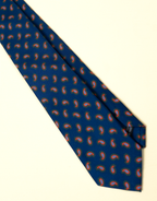 NAPOLI BLUE PAISLEY SILK TIE