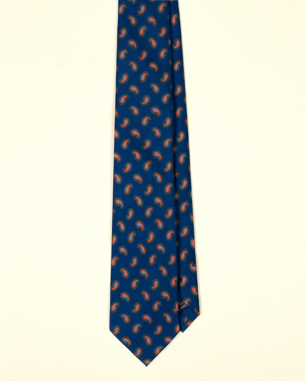 Napoli Blue Paisley Silk Tie