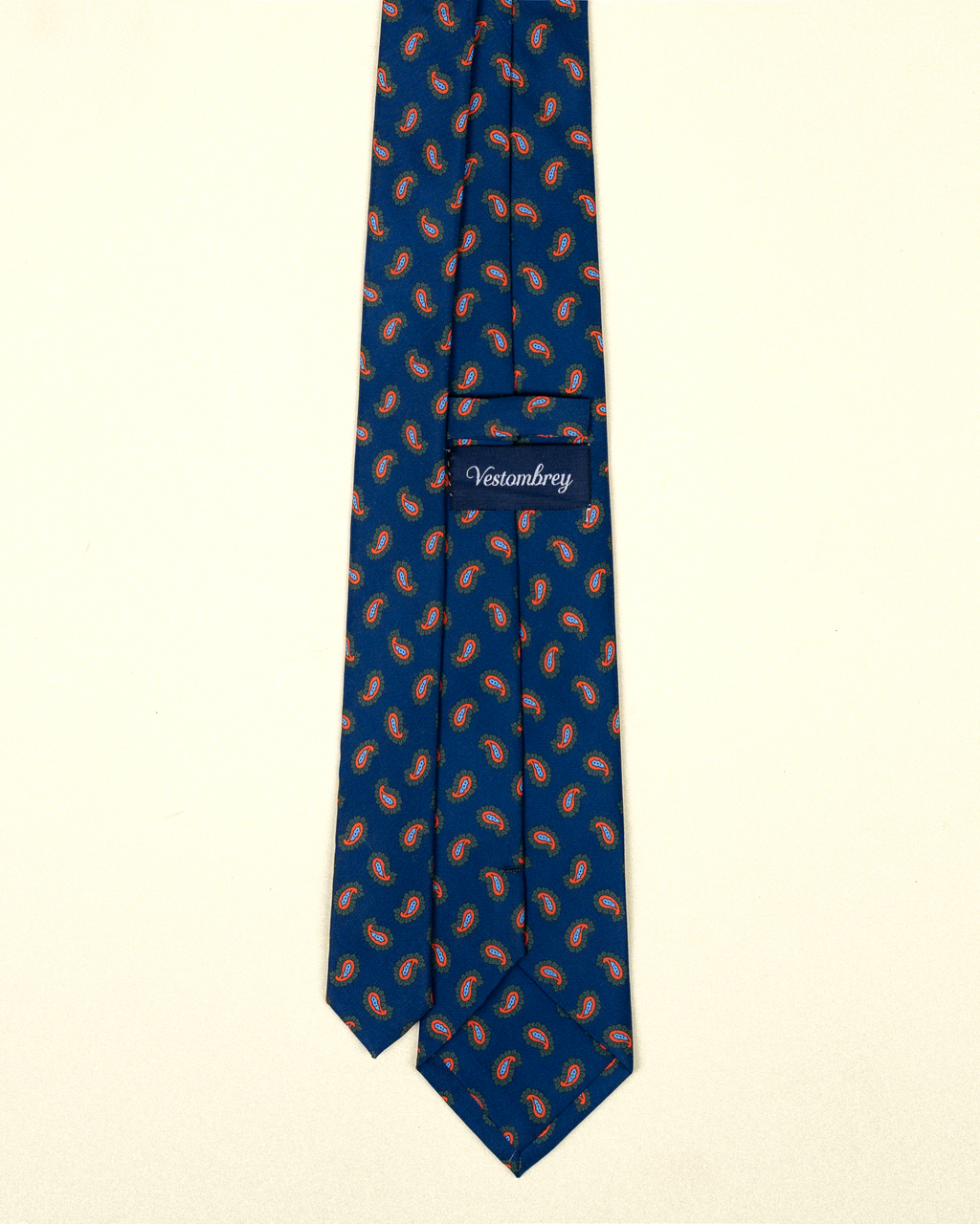 Napoli Blue Paisley Silk Tie