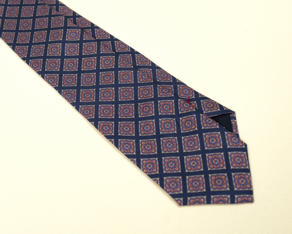 Verona Geometric Medallion Silk Tie