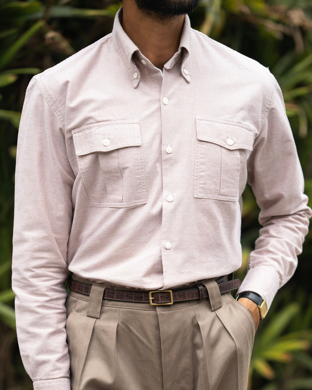Sandrift Double Pocket Oxford Shirt