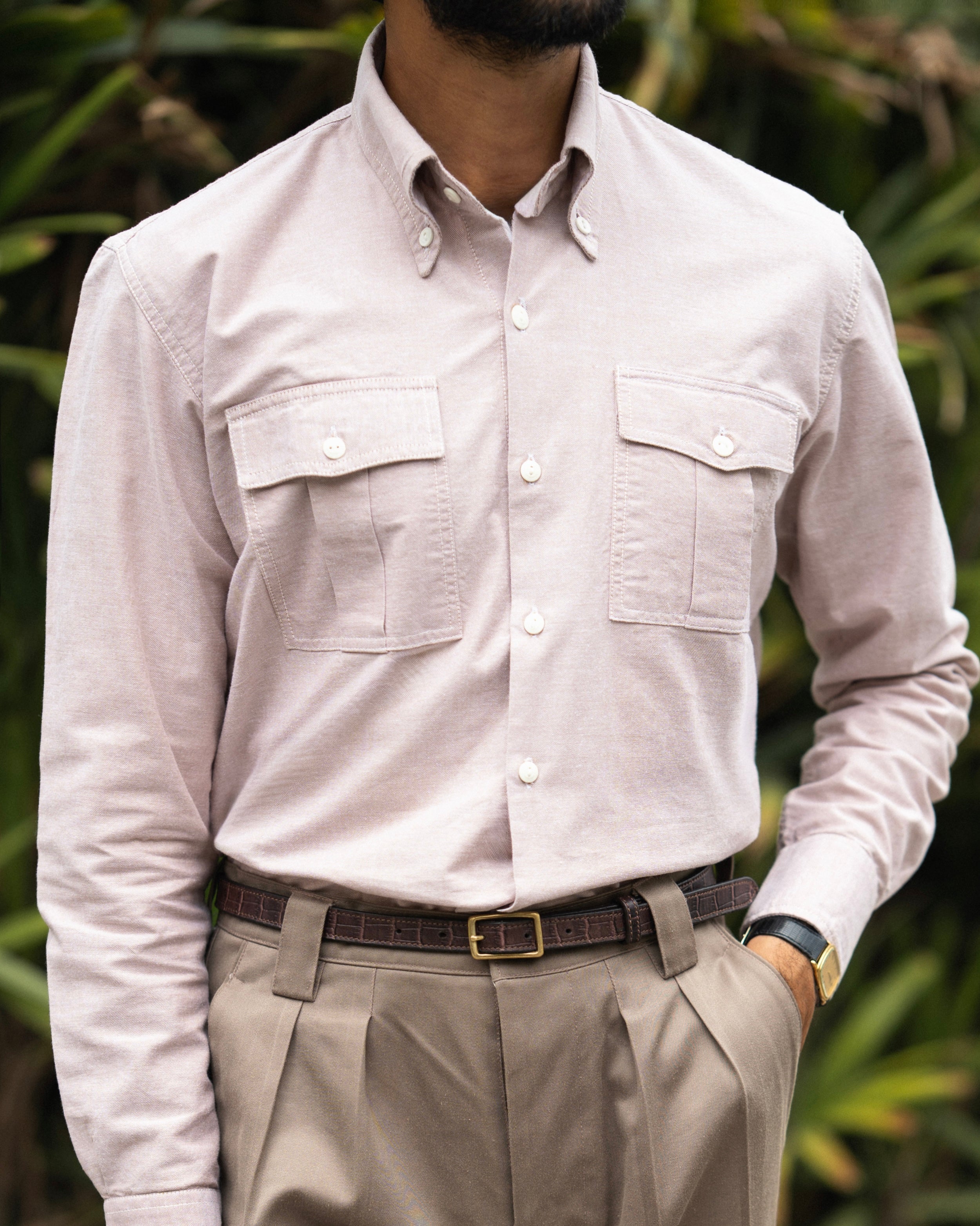 Sandrift Double Pocket Oxford Shirt