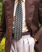 CASTELLO MOCHA DOUBLE-BREASTED BLAZER