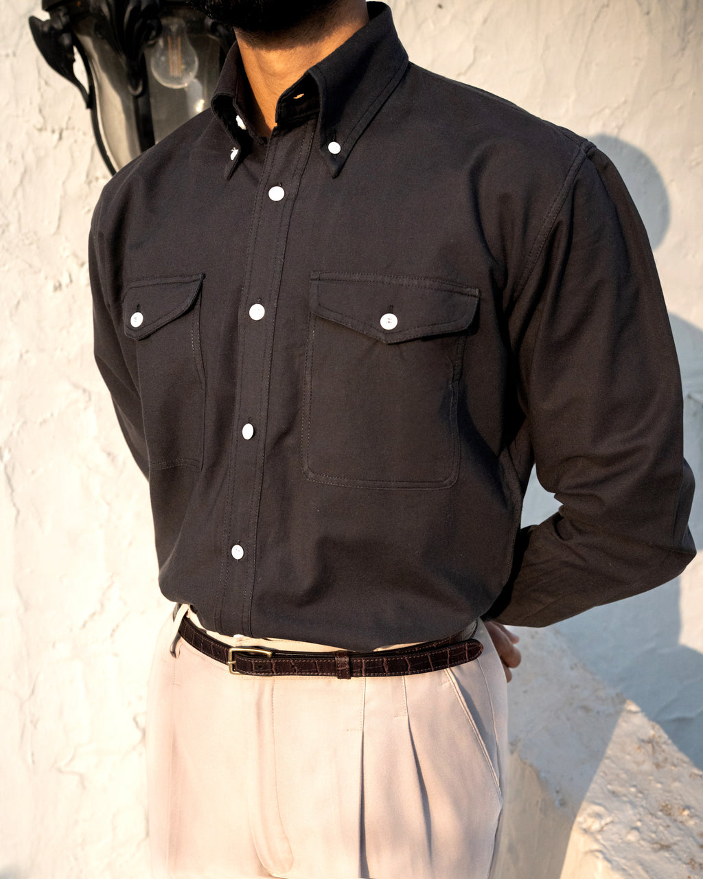 Sentinel Nero Oxford Shirt