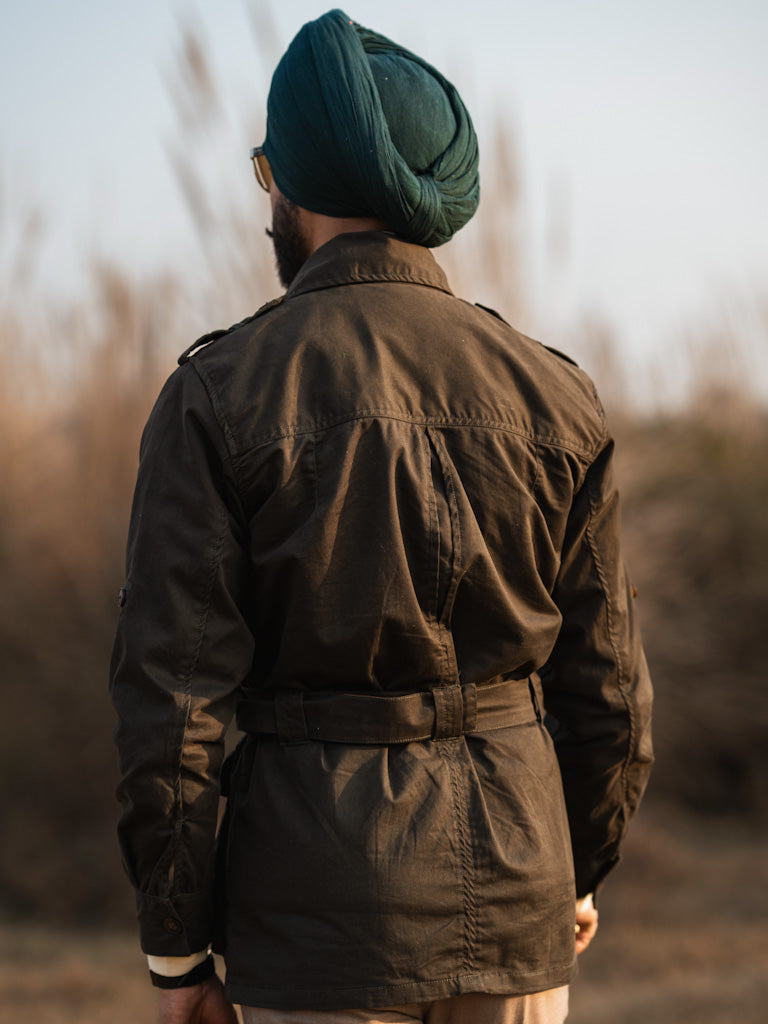 Desert Commander Olive Belted Jacket