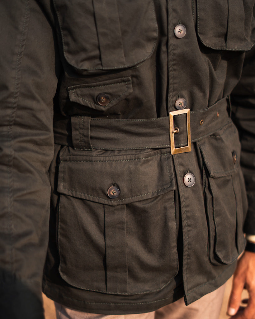 Desert Commander Olive Belted Jacket