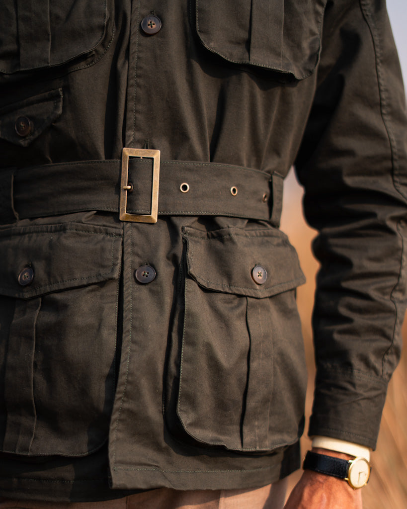Desert Commander Olive Belted Jacket