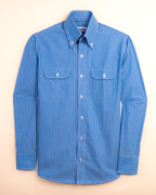 RIVATO STRIPED DOUBLE POCKET SHIRT