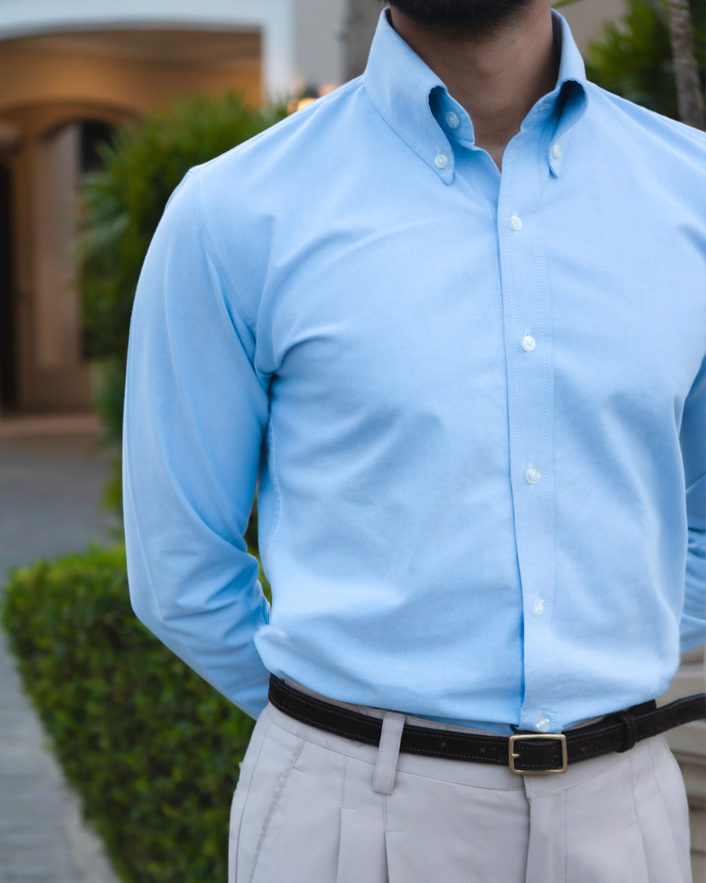 Brera Sky Blue Oxford Button Down Shirt